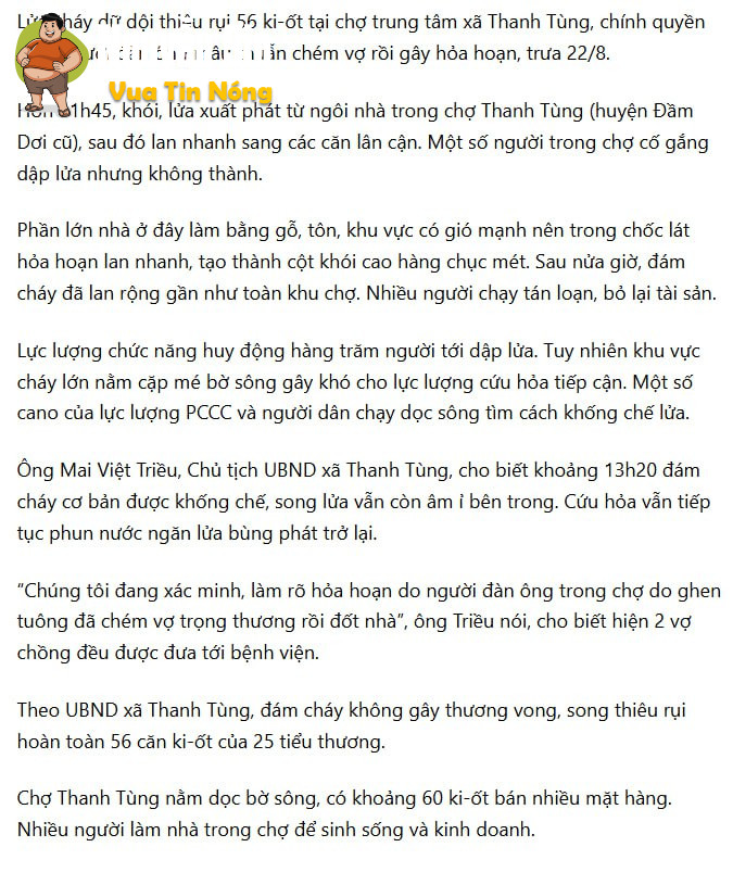 ck che’m vk đô’t nha ở Cà