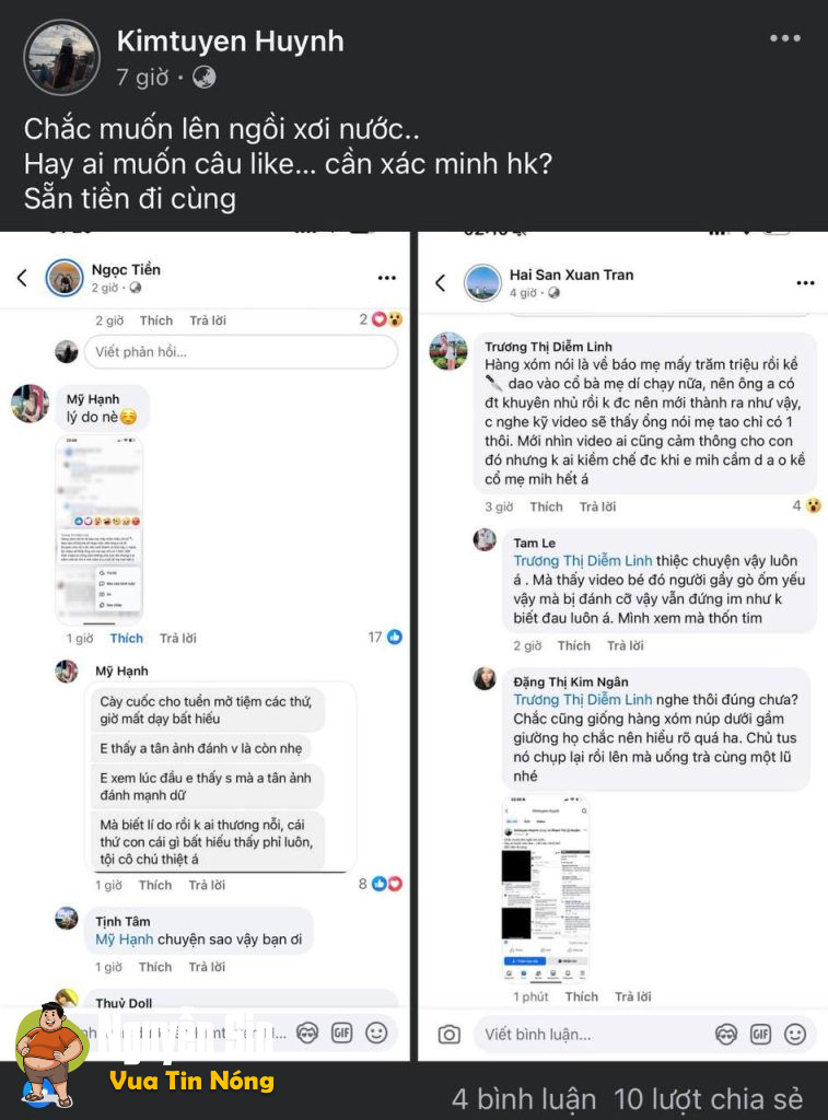 Theo như chia sẻ thì đây là một gia đình 2 anh trai người mẹ và e gái