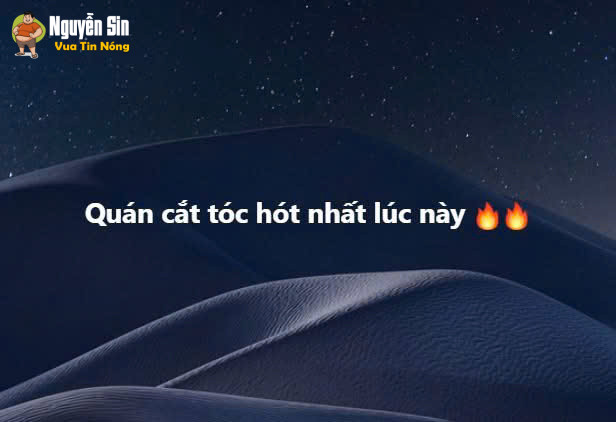 Quán cắt tóc hót nhất lúc này