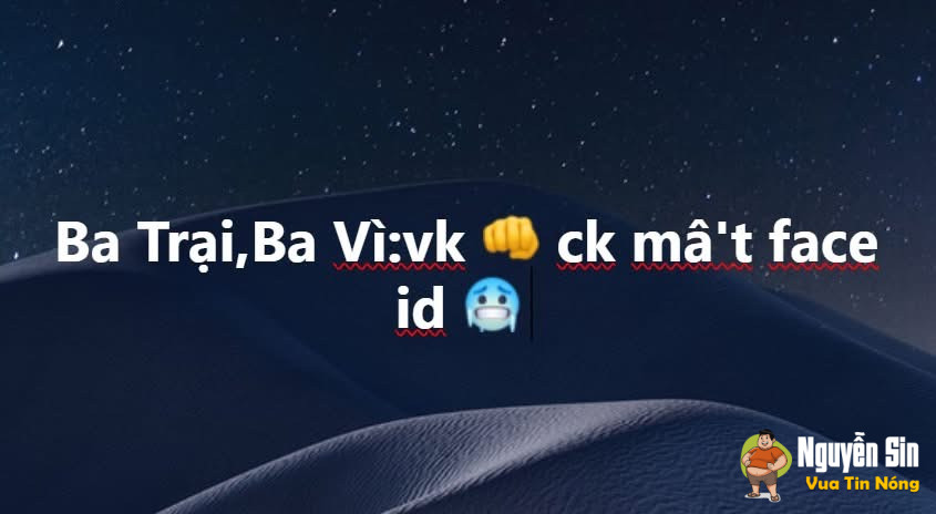 Ba Trại,Ba Vì,chưa rõ nguyên nhân vk đấm ck mất face id