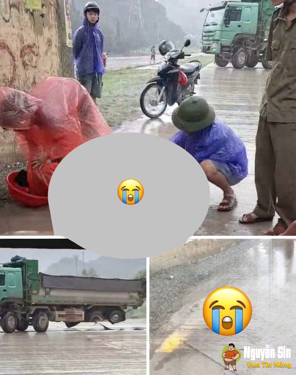 Hiện trường varcham giữa xe máy với xe ben khiến 1 em học sinh lớp 5 ở Thanh Liêm không qua khỏi