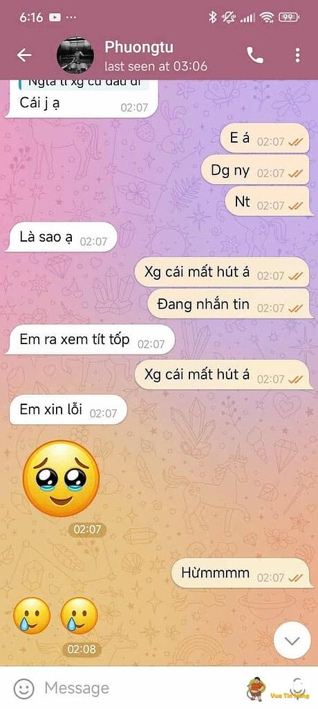 Drama ck với be3 bị vk phát hiện.. nghe như “ống nước” bị vỡ mạnh :))