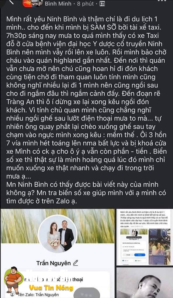 Đi du lịch 1 mình , Cô gái bị tài xế taxi ở Ninh Bình sàm s.ỡ ‼️