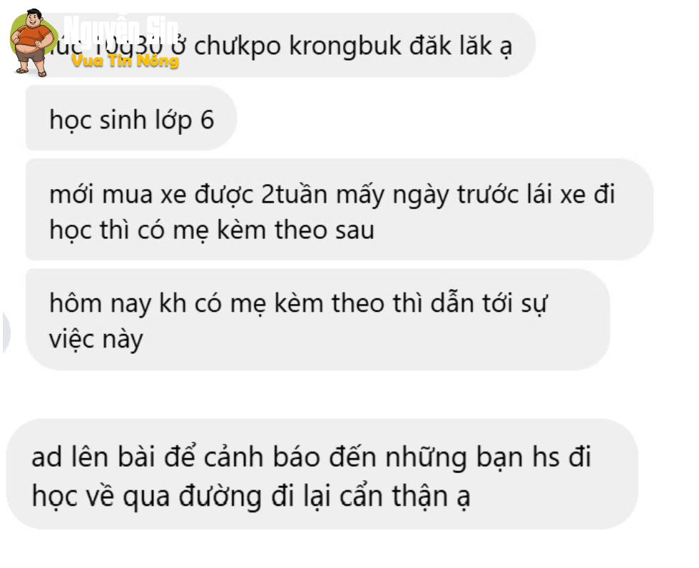 Đắk Lắk : xe điện vcham với xe tải khiến 1 em hs tv thương tâm