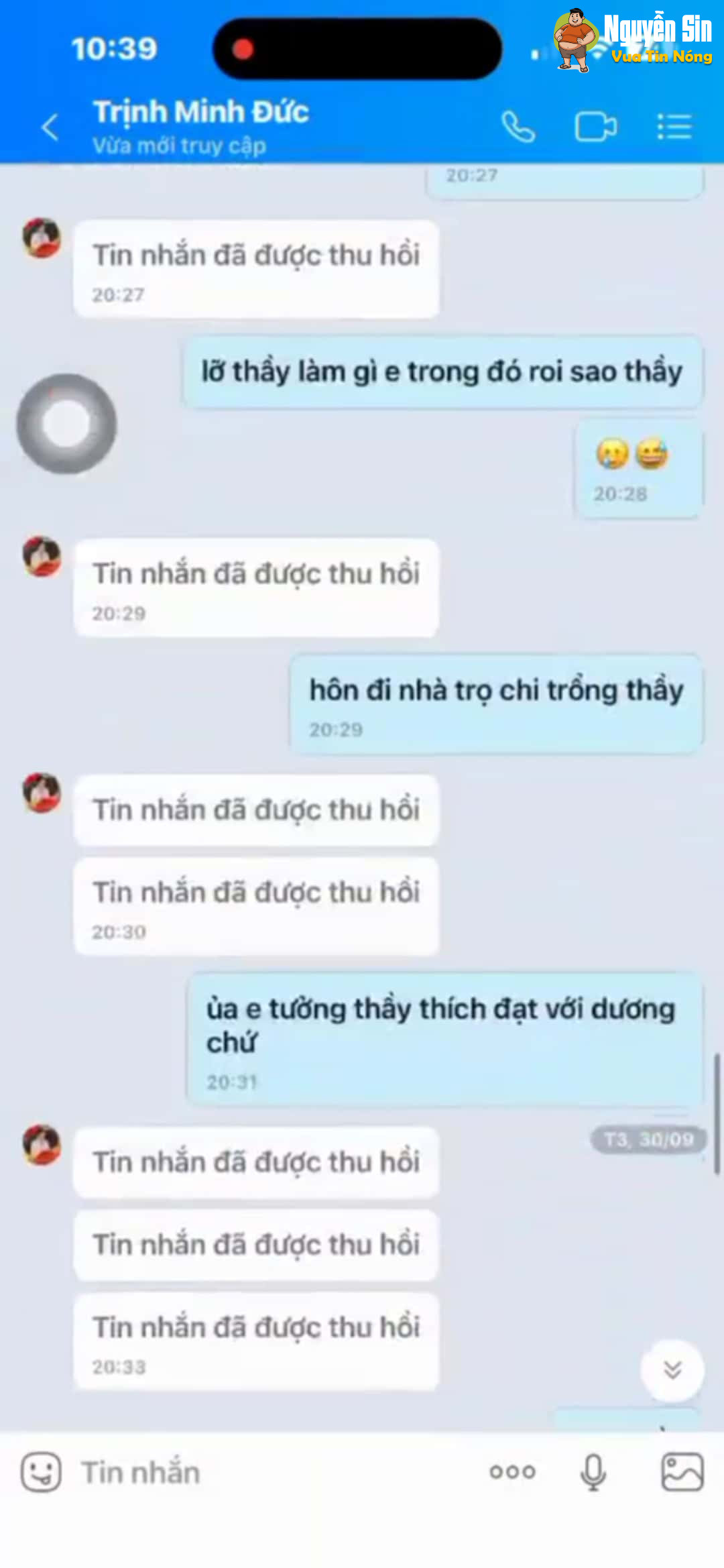 Ko thể tjn được đây tjn nhắn của 1 thầy giáo với học sjnh