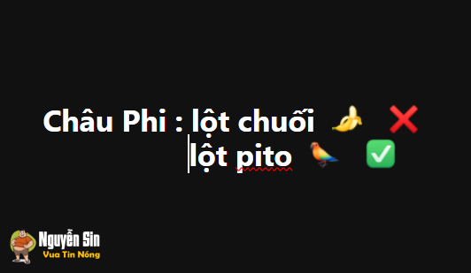 Châu Phi : lột chuối
