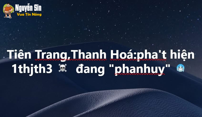 Tiên Trang – Thanh Hoá: Nghe bảo 3 hôm trước có người đăng bài là ch/ế:t đ/u:ối Nay nới tìm thấy thith3