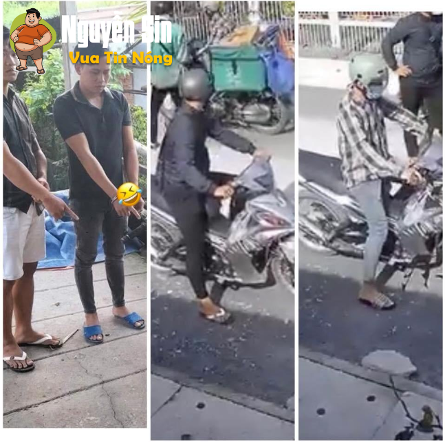 2 thanh niên mang dép kẹp, dép tổ ong, gi:ả làm hình sự để bắt xe vipham ở Củ Chi