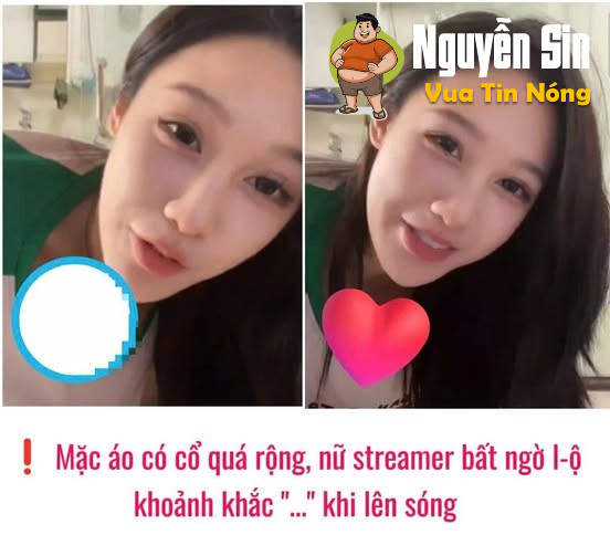 ❗️Mặc áo có cổ quá rộng, nữ streamer bất ngờ lộ khoảnh khắc “hớ hênh” khi lên sóng ❗️Mặc áo có cổ quá rộng, nữ streamer bất ngờ lộ khoảnh khắc “hớ hênh” khi lên sóng