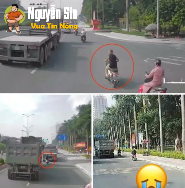Phủ Lý (Hà Nam cũ)Thanh niên chạy xe không mũ vacham với xe ben tv tại chỗ,