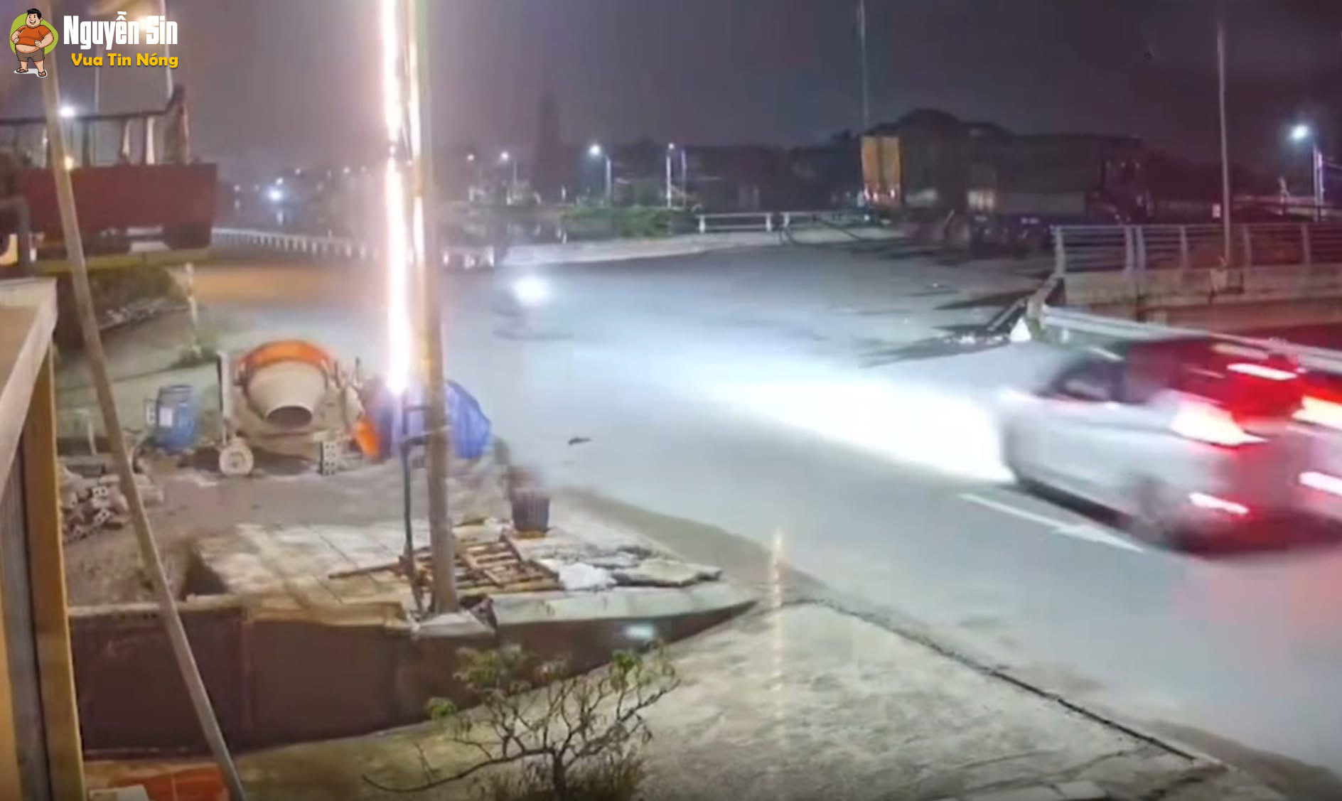 TNGT Hướng đi Hòa Mạc gần cầu Nông Giang Duy Tiên – Hà Nam đêm qua.