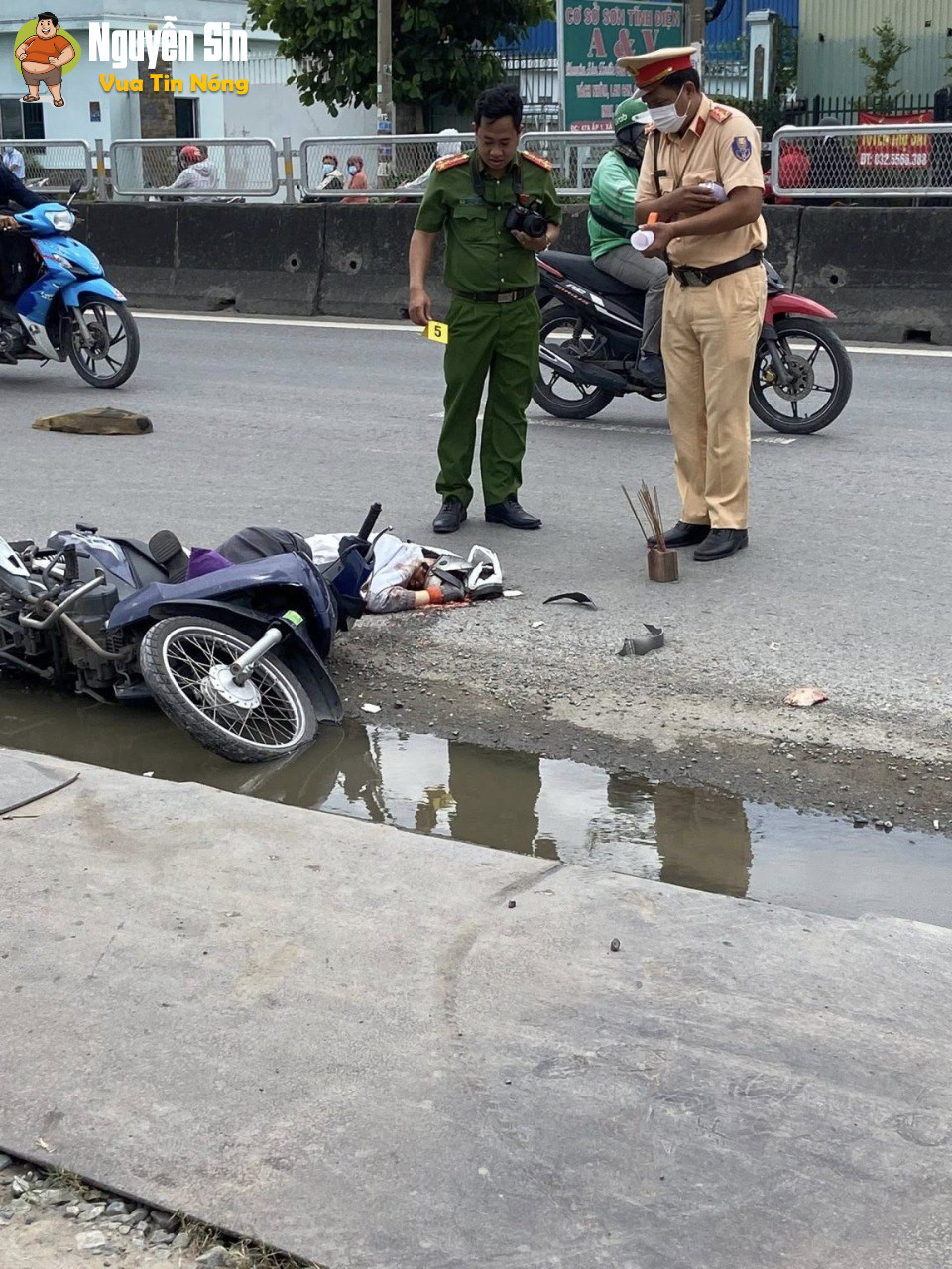 Mỹ Yên – Tây Ninh. C0 giá0 tr€n trên đừ0ng đi dạ¥ thì varch@m vơ’i container k0 qa kh0i