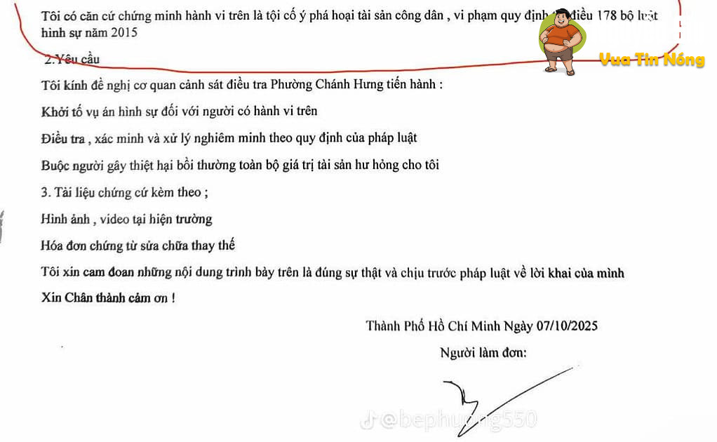 Bà cô gài đinh vào xe đỗ bên kia đường cãi “đó không phải tôi, không phải tôi đâu”. Bà cô gài đinh vào xe đỗ bên kia đường cãi “đó không phải tôi, không phải tôi đâu”.