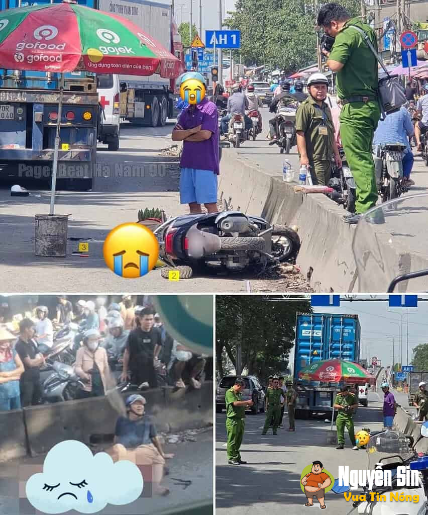 TNGT: chợ đầu mối Thủ Đức, cha chở con gái lớp 11 đi học.. radi taj chỗ