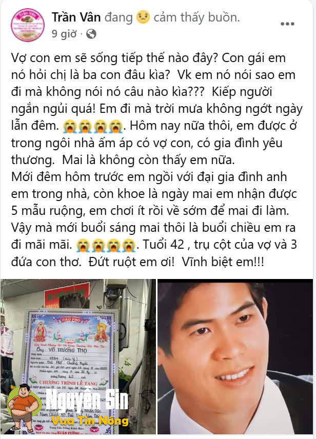 Đắc Linh – Bình Thuận: TNGT thương tâm, khiến người đàn ông tuvong để lại vk và 3 đứa con thơ