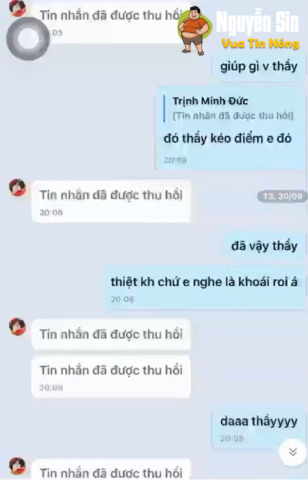 Ko thể tjn được đây tjn nhắn của 1 thầy giáo với học sjnh