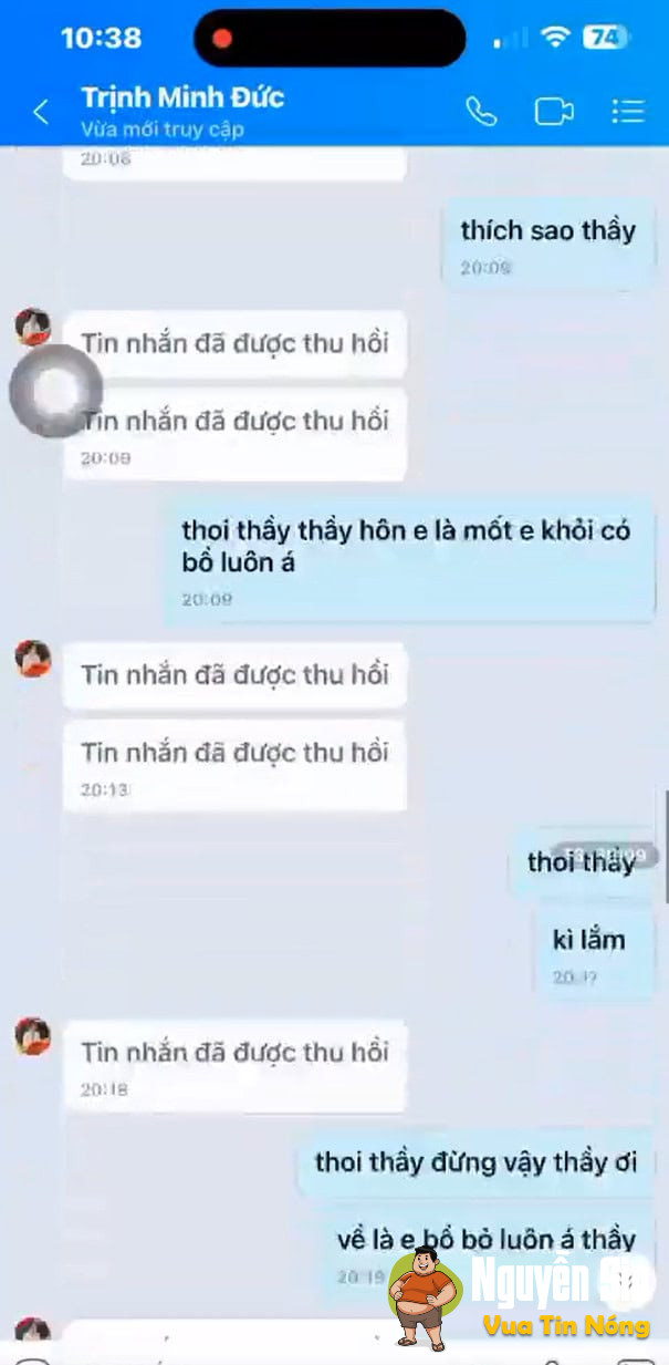 Ko thể tjn được đây tjn nhắn của 1 thầy giáo với học sjnh