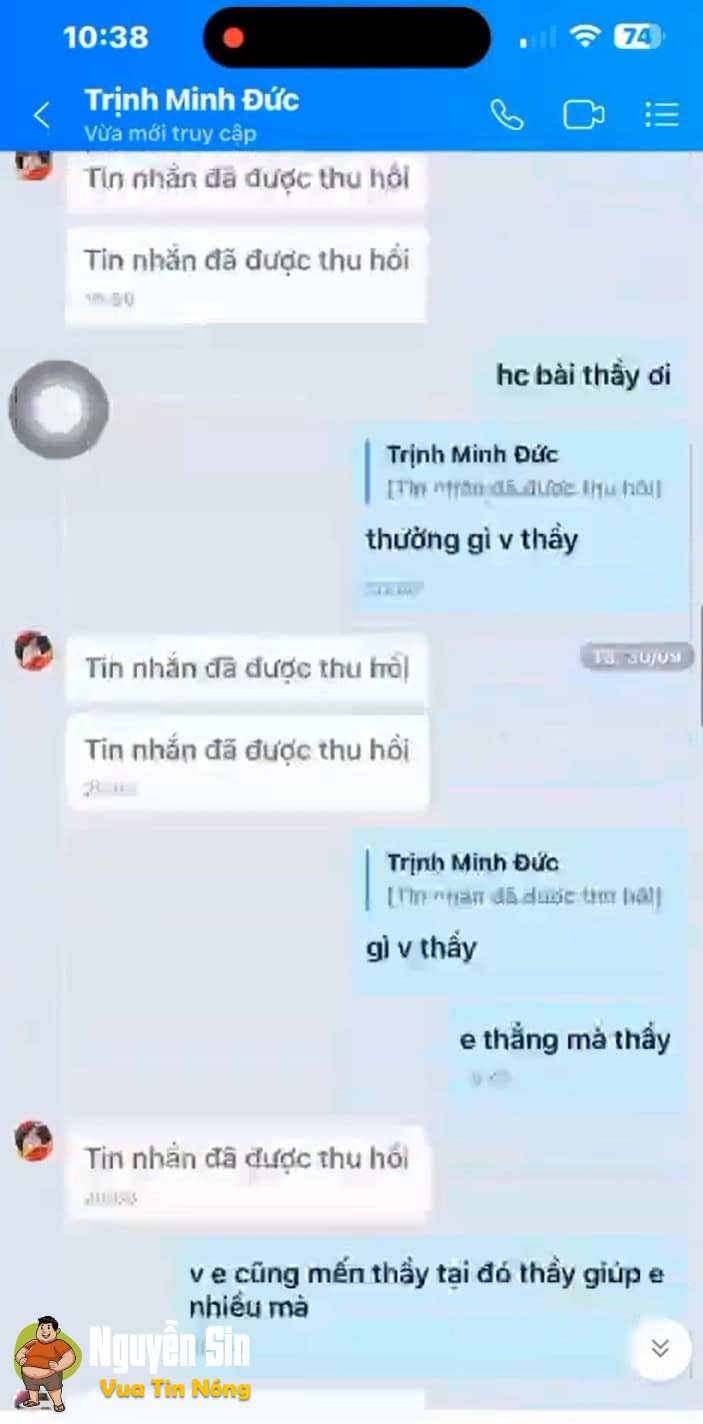 Ko thể tjn được đây tjn nhắn của 1 thầy giáo với học sjnh
