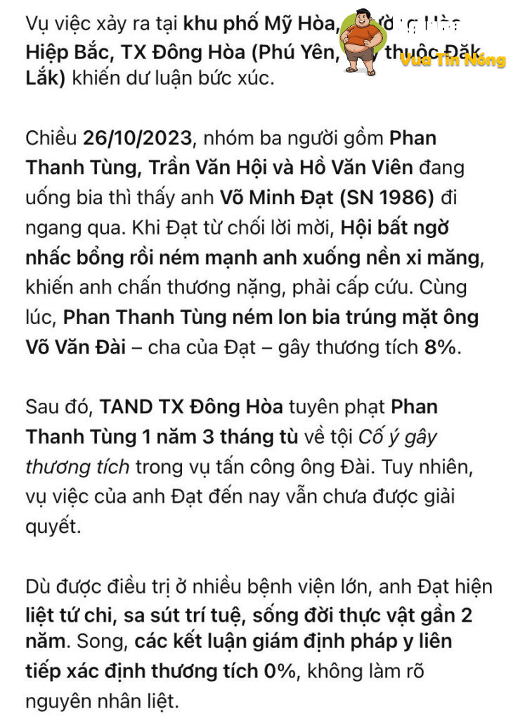Đắk Lắk: Người đàn ông từ chối cuộc nhậu Bị đ@’nh đến “thân tàn ma dại” nhưng lại bị kết luận thương tích 0%