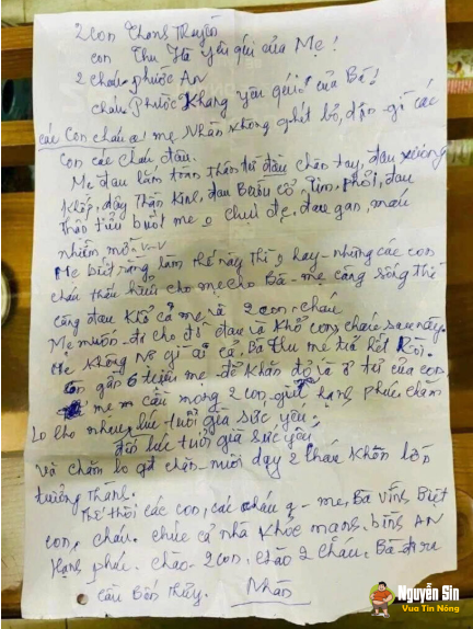Nghệ An: Nghẹn lòng…Người bà, người mẹ để lại 6tr đồng và 1 bức thư trước khi ra Cầu Bến Thủy 2 tối qua