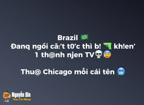 BrazilThanh niên đang ngồi cắt tóc thì ăn 1 viên kẹo đồng