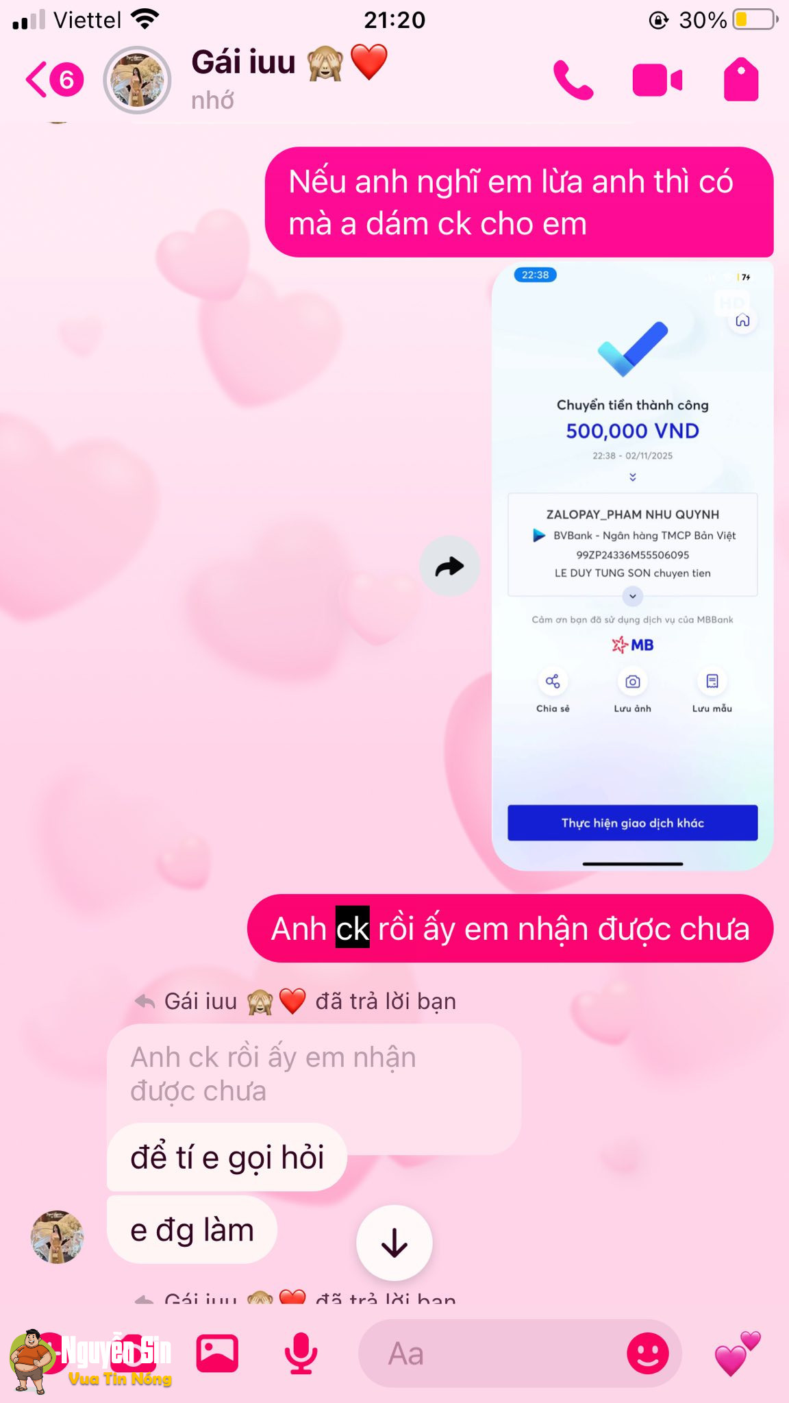 Đắng: Thanh niên mất 3tr5 cho 1 ty quen qua mạng Đắng: Thanh niên mất 3tr5 cho 1 ty quen qua mạng