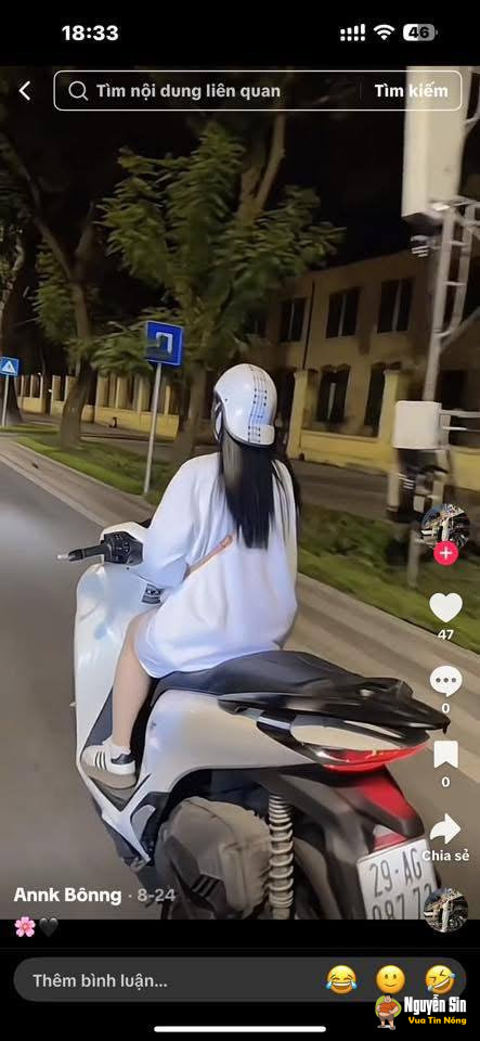 Tối qua tại cầu Thăng Long. Em ấy khét quá