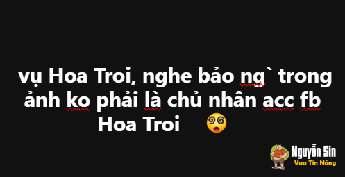 Đính chính vụ Hoa Troi