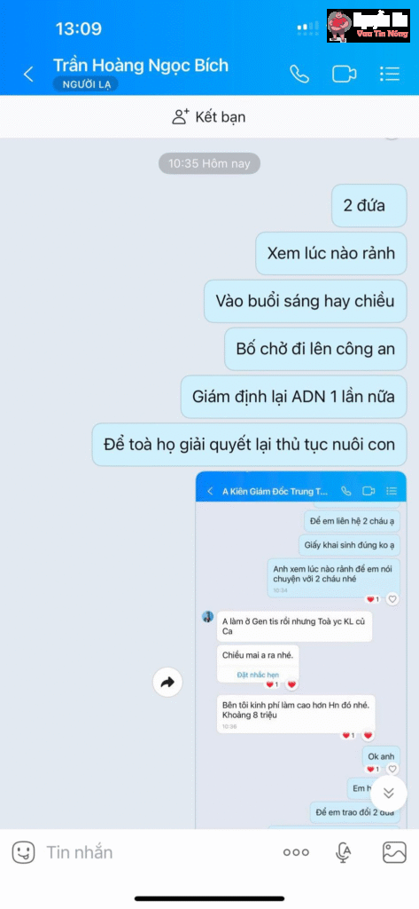 CÓ 2 CON CHUNG CÀNG LỚN CÀNG KHÔNG GIỐNG BỐ :