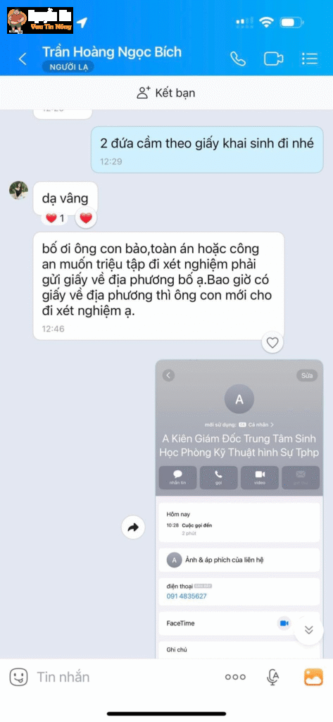 CÓ 2 CON CHUNG CÀNG LỚN CÀNG KHÔNG GIỐNG BỐ :