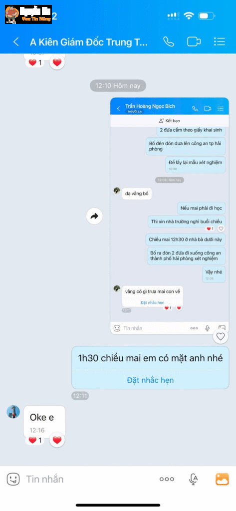 CÓ 2 CON CHUNG CÀNG LỚN CÀNG KHÔNG GIỐNG BỐ :