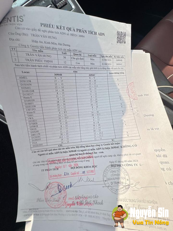 CÓ 2 CON CHUNG CÀNG LỚN CÀNG KHÔNG GIỐNG BỐ :